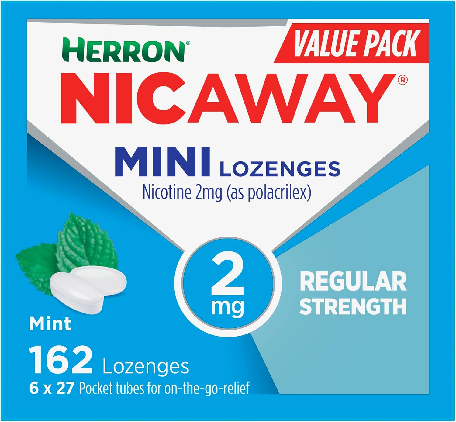 Nicaway Mini 2Mg Stop Smoking Lozenge (Pack of 162) image number 6