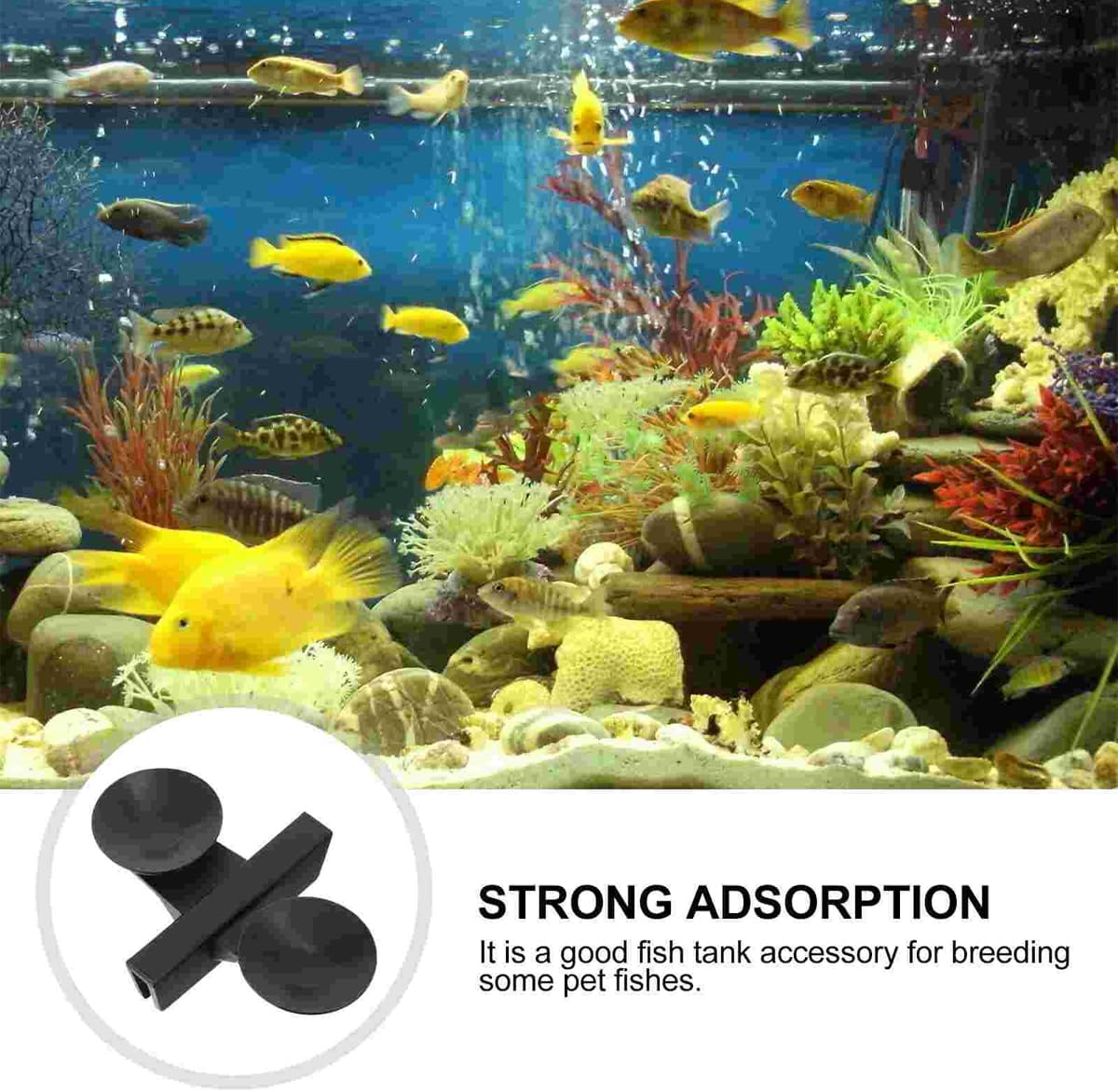 AIMALL Fish Tank Isolation Plate with Suction Cups &ndash; Partition Clamp for Glass Aquariums, Adjustable Divider for Fish Tank image number 1