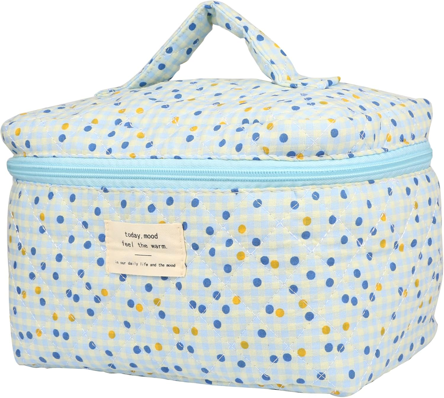 PINKCONA Cosmetic Bags for Women, Cute Floral Makeup Bag, Organizer Storage Make up Bag, Travel Toiletry Bags, Girls Pencil Case Bags, Handbags Purses Pouch, 07 - Uu/Mid, Floral