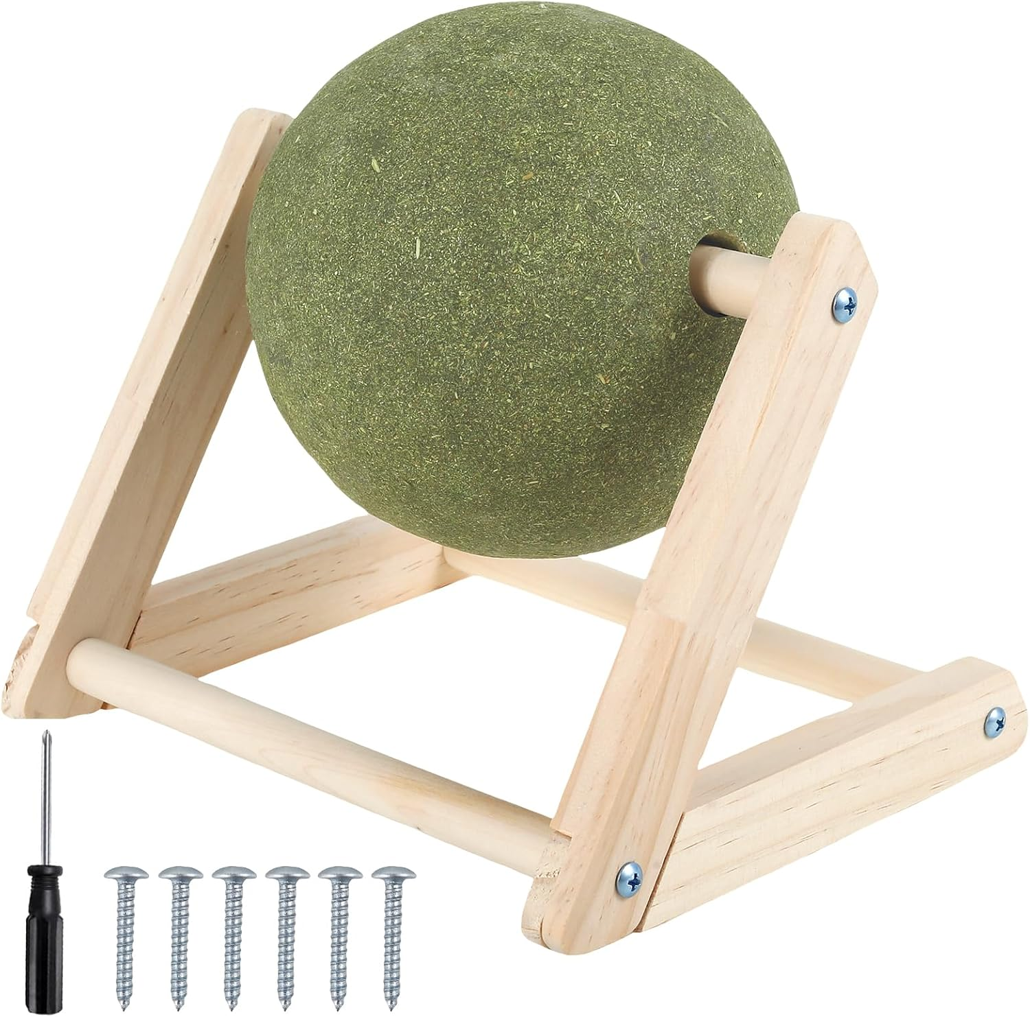 Cat Toy Ball,Catnip Ball with Stand,Giant Catnip Ball,Cat Toys with Catnip,Mint Ball Cat Toy,Cat Mint Ball,Cat Catnip Ball,Interactive Catnip Toy for Cat Playing and Training (L) image number 4