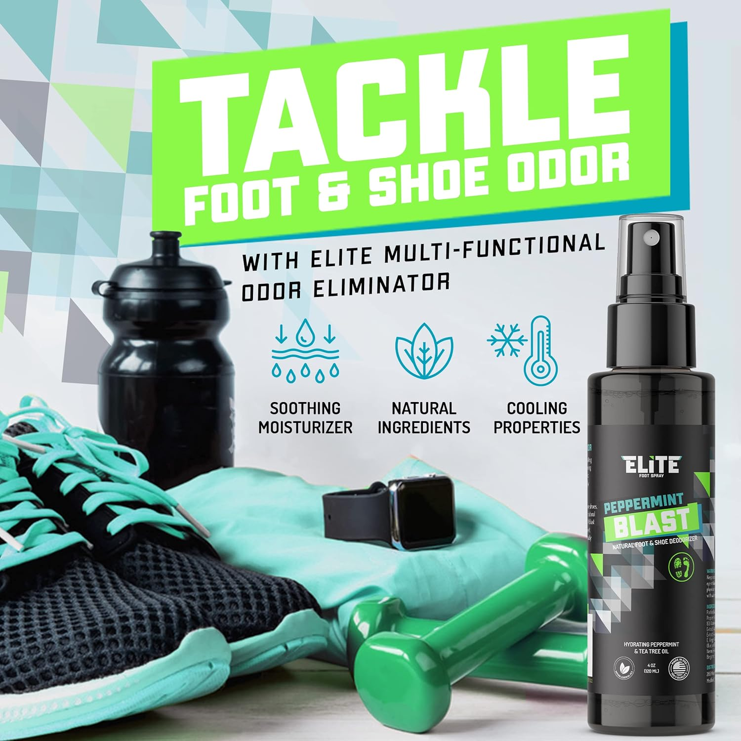Elite Sportz Shoe Deodorizer and Spray 4 Ounces image number 6