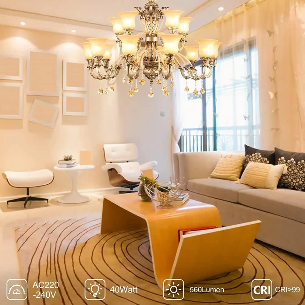 G9 Halogen Light Bulbs,40W 230V Bulbs,Kiwinvou Clear Capsule Halogen Lamps,Warm White 2700K,Pack of 2