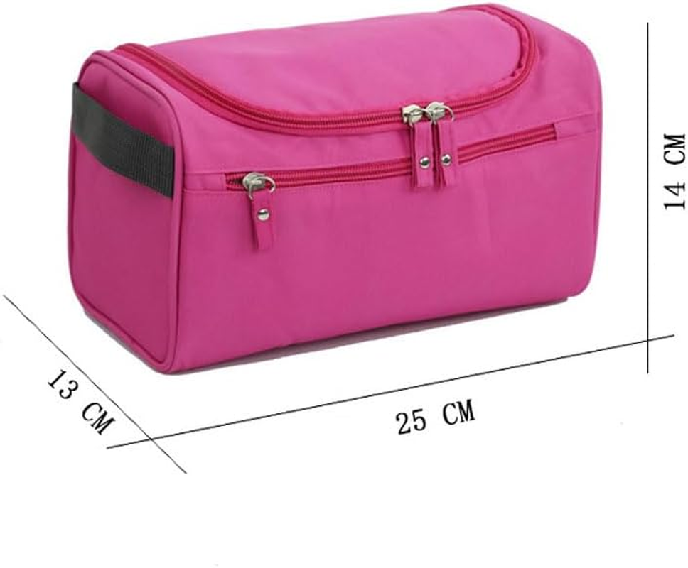 1 Pack Travel Toiletry Bags,Waterproof Travel Organiser,Waterproof Toiletry Bag,Portable Storage Bag,Sundries Bag,Unisex (Pink) image number 4