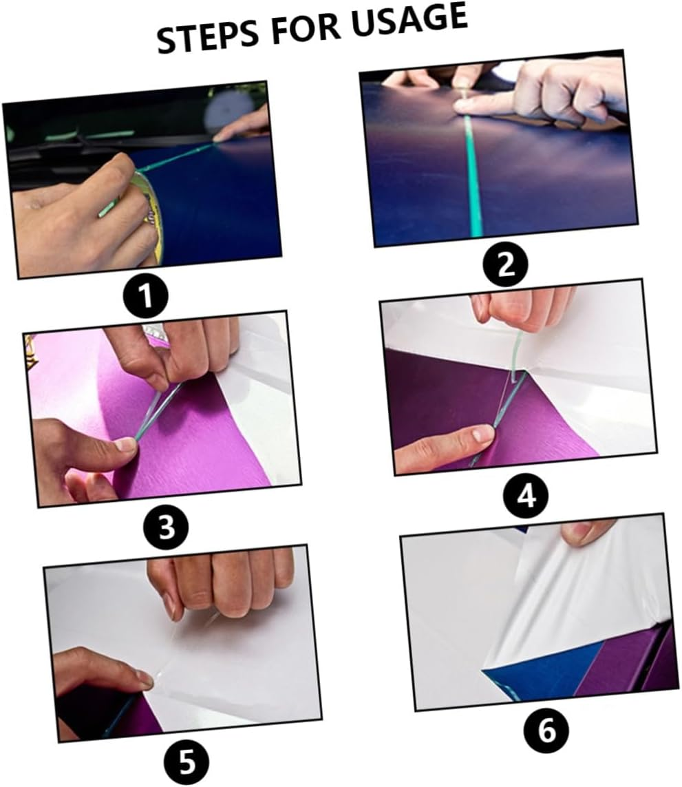Vaguelly 3Pcs Cutting Tool Traceless Film Application Line for Precise Auto Tinting Lightweight Flexible Design for Curved Safe Paint image number 1