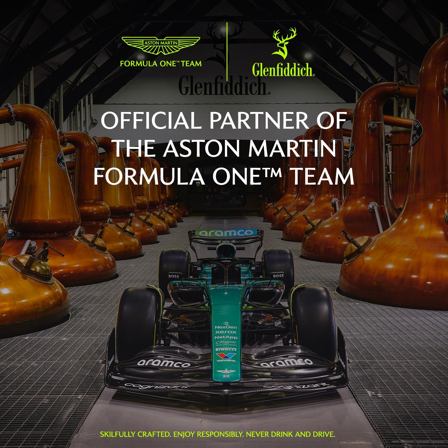 GLENFIDDICH 16 Year Old Single Malt Scotch Whisky &ndash; Limited Edition &ndash; Rich & Layered Sweetness &ndash; Matured & Married in American Oak Casks &ndash; in Partnership with Aston Martin F1&reg; Team &ndash; 43% ABV &ndash; 750Ml image number 6