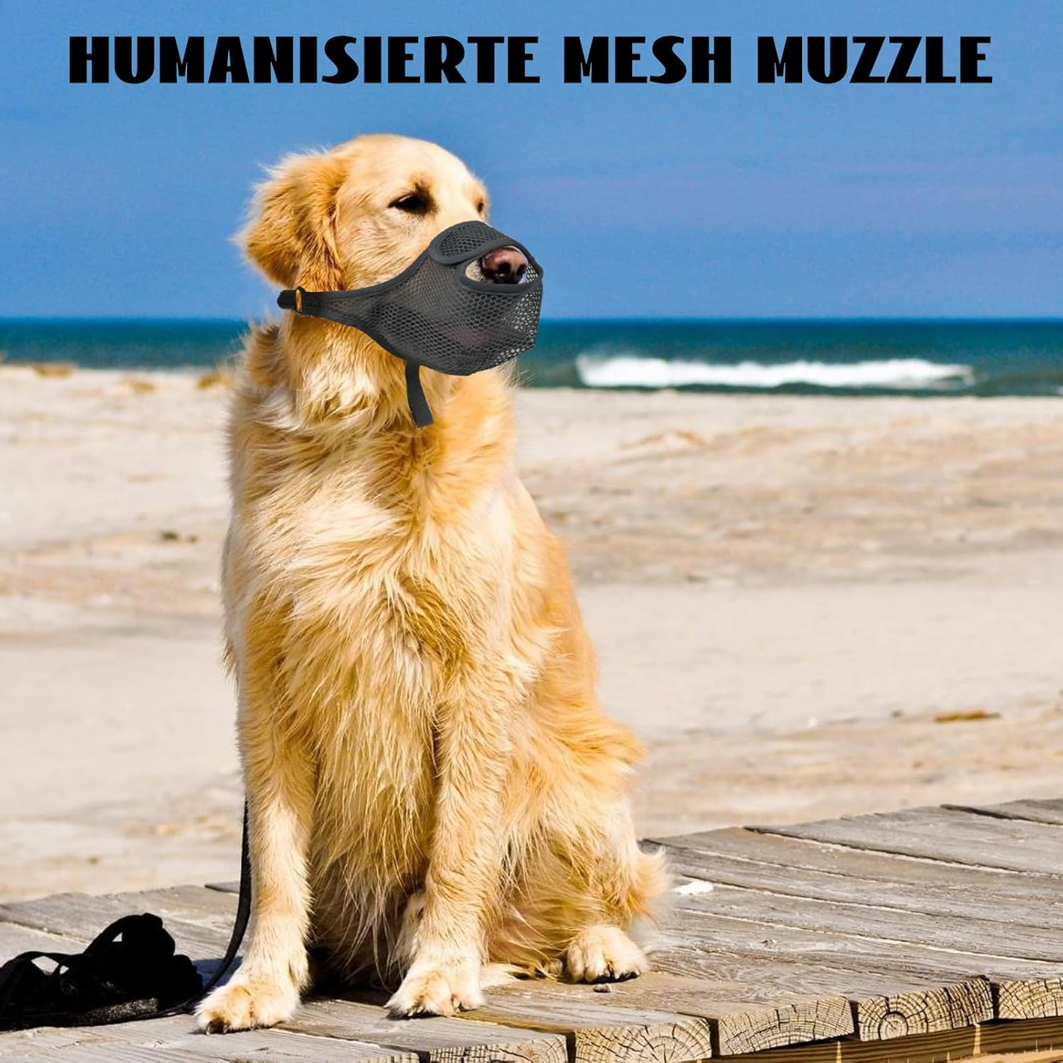 High-Quality, Breathable Dog Muzzle to Prevent Biting and Eating, Anti-Barking Mouth Guard for Small and Medium Dogs, Adjustable and Comfortable image number 6