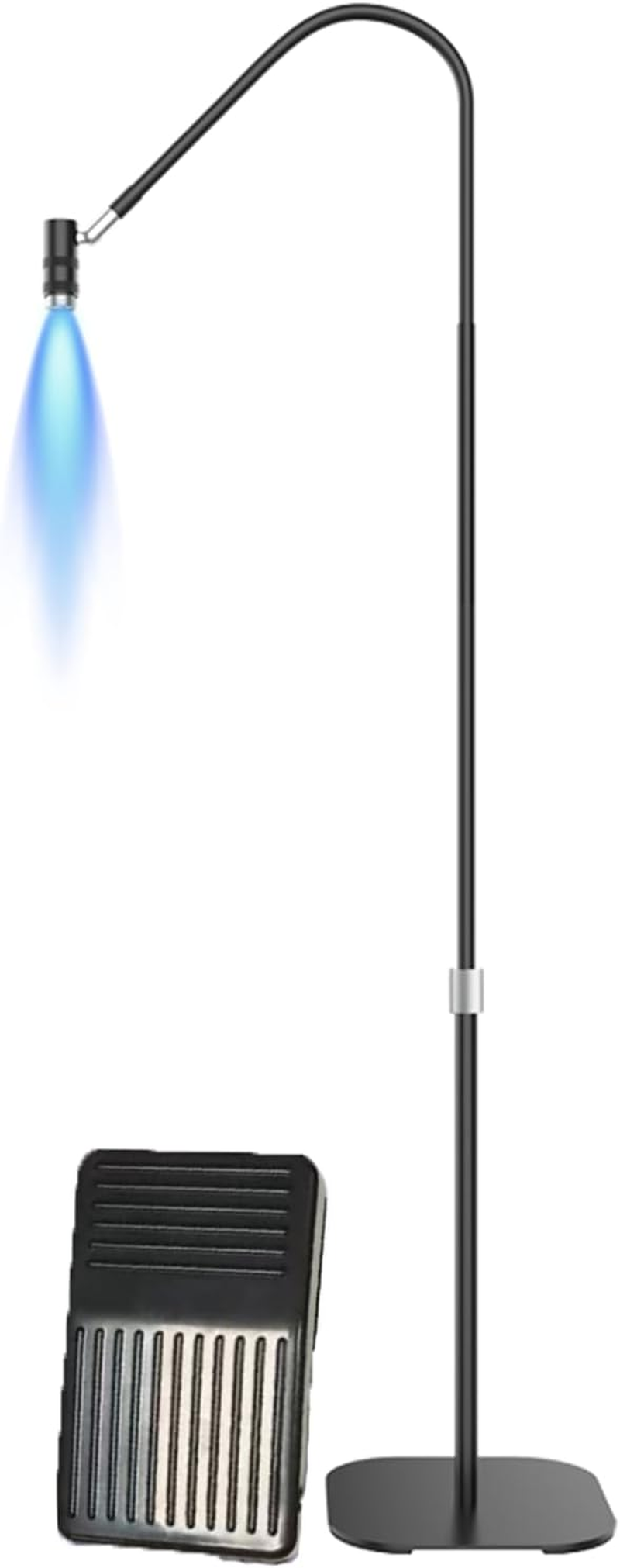 6W UV Nail Lamp with Foot Pedal, LED Floor Lamp Fast Curing Nail Dryer, for Salon & Home, 5 Levels Dimming image number 6