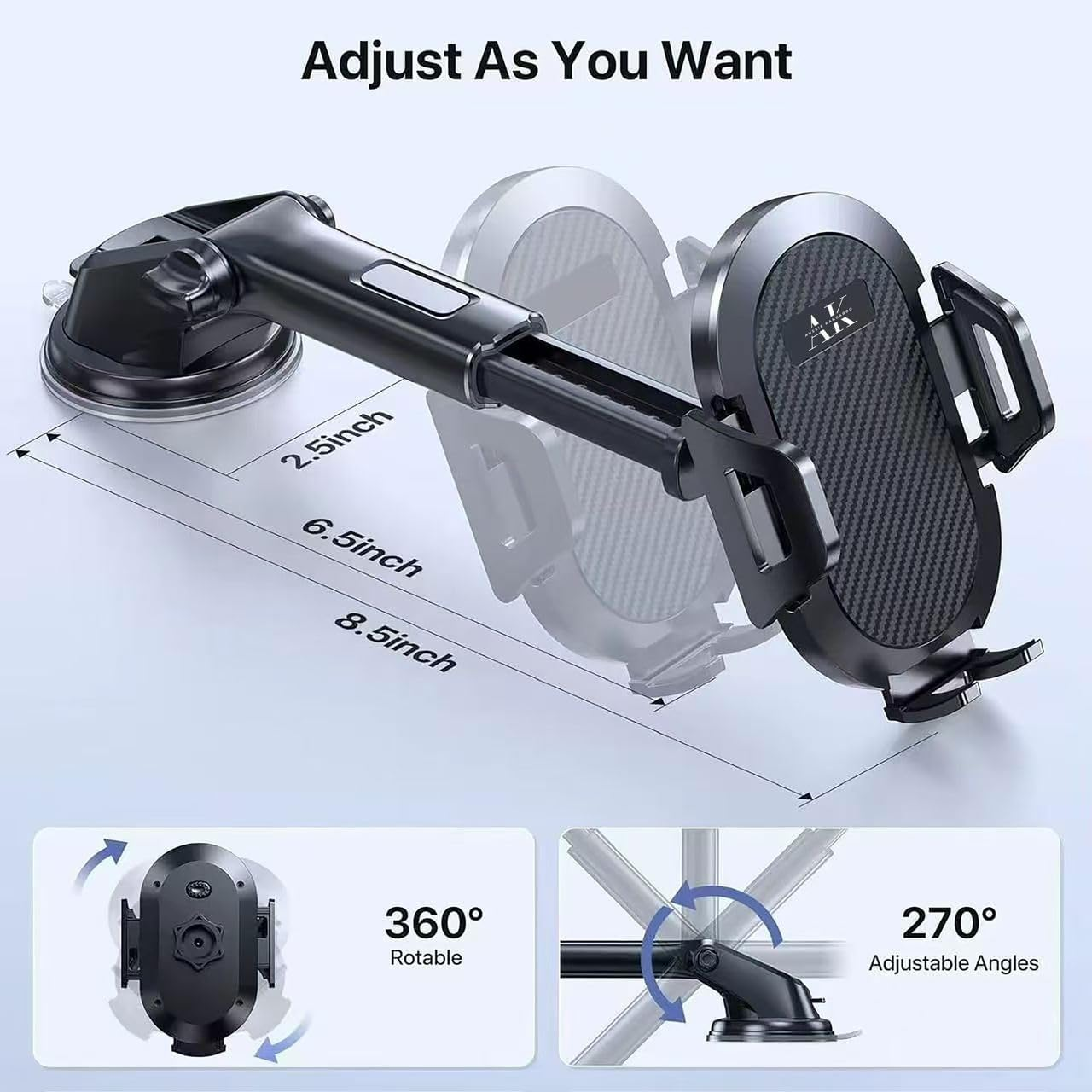 Car Phone Holder Mount, Universal Mobile Phone Holder for Car, Car Phone Mount for Dashboard Windshield Vent Compatible with All Smartphones Aussie Kangaroo