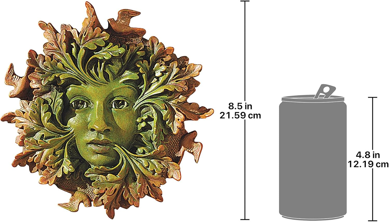 The Somerset Greenwoman Sculpture in Faux Verdigris and Bronze [Kitchen] image number 2