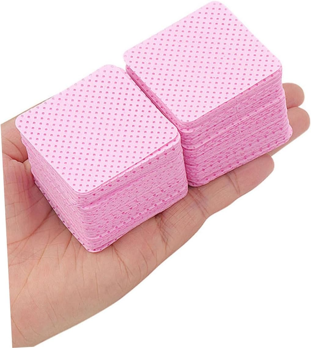 400Sheets Cleaning Pads Lint Nail Wipes for Nail Polish Remover Reusable Cotton Pads for Gel Remover for Care and Eyelash Extensions image number 6