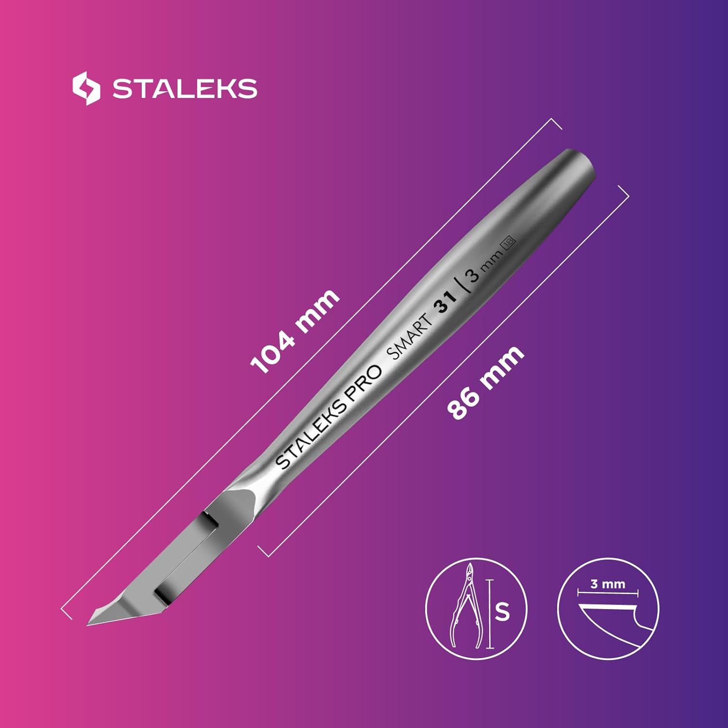 Staleks Cuticle Nippers 3Mm 4Mm 5Mm 7Mm Smart 31 Staleks Manicure Pedicure Tools (3Mm) image number 1