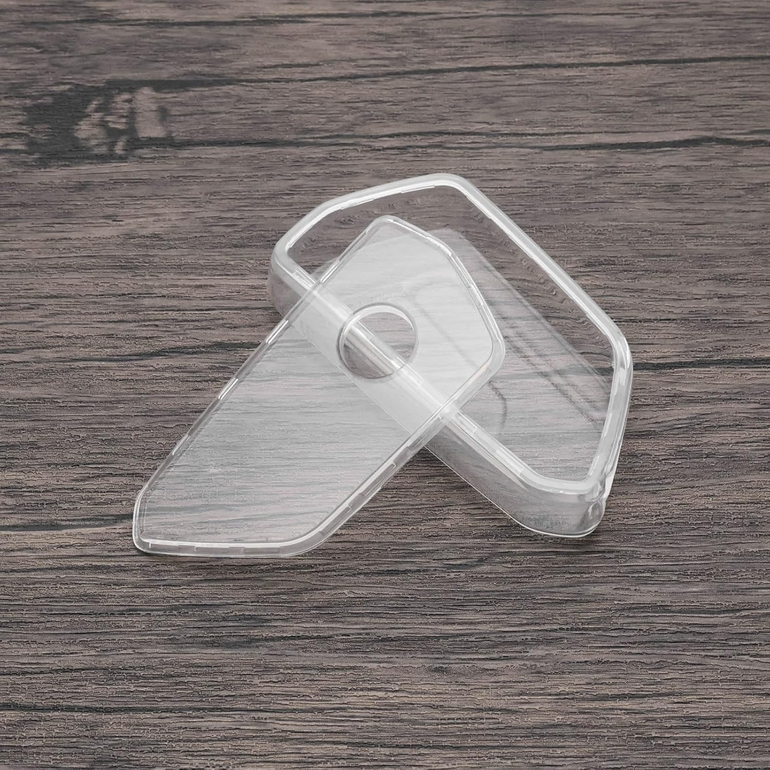 2PCS 3-Button Car Key Case Compatible with VW Golf 8 ID.3 ID.4, Seat Leon MK 4, Skoda Octavia 2020 - 78.8X39.9Mm TPU Cover Transparent