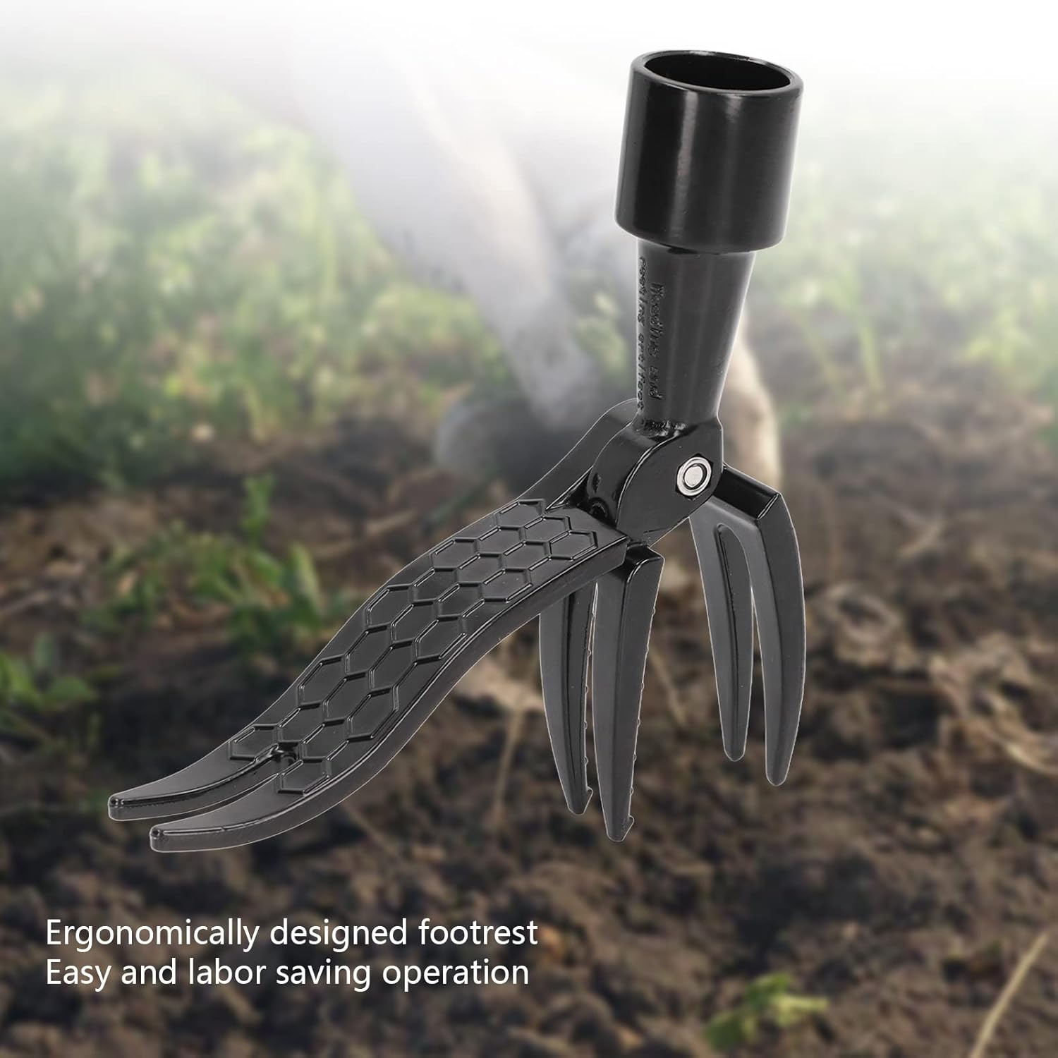 Stand up Weed Puller Tool, 4 Claw Aluminum Alloy Head Stand up Weeder Portable Weed Picker Weeding Head Tool Gardening Hand Weeding Tool for Garden & Lawn Care image number 6