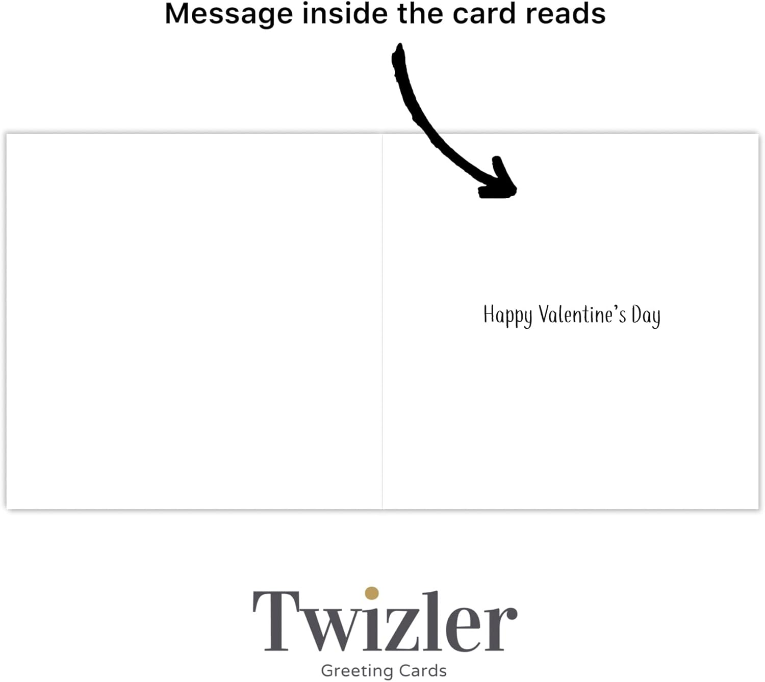 Twizler Funny Valentines Card from the Cat - Humorous Valentine&rsquo;S Day Card from Cat