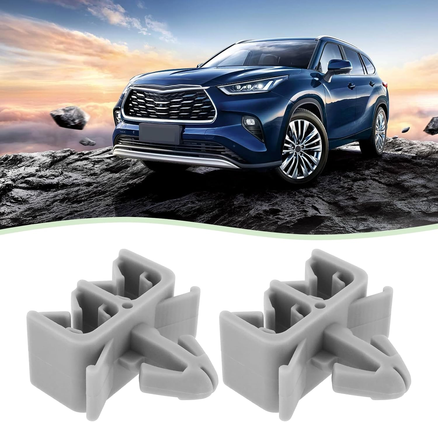 20 Pieces Car Bake Line Retaining Clips 32.5X17Mm Plastic Brake Retaining Line Retaining Clips Compatible with VW Compatible with Toyota image number 5