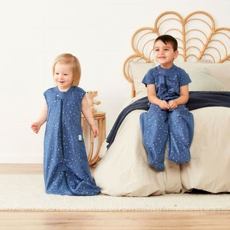 Ergopouch Sleep Suit Bag 1.0 TOG, 3-12 Months, Night Sky Print &ndash; Organic Cotton, 2-In-1 Convertible Sleeping Bag or Suit with Legs, All-Season Comfort, Ideal for Room Temperatures (20&ndash;24&deg;C) image number 3