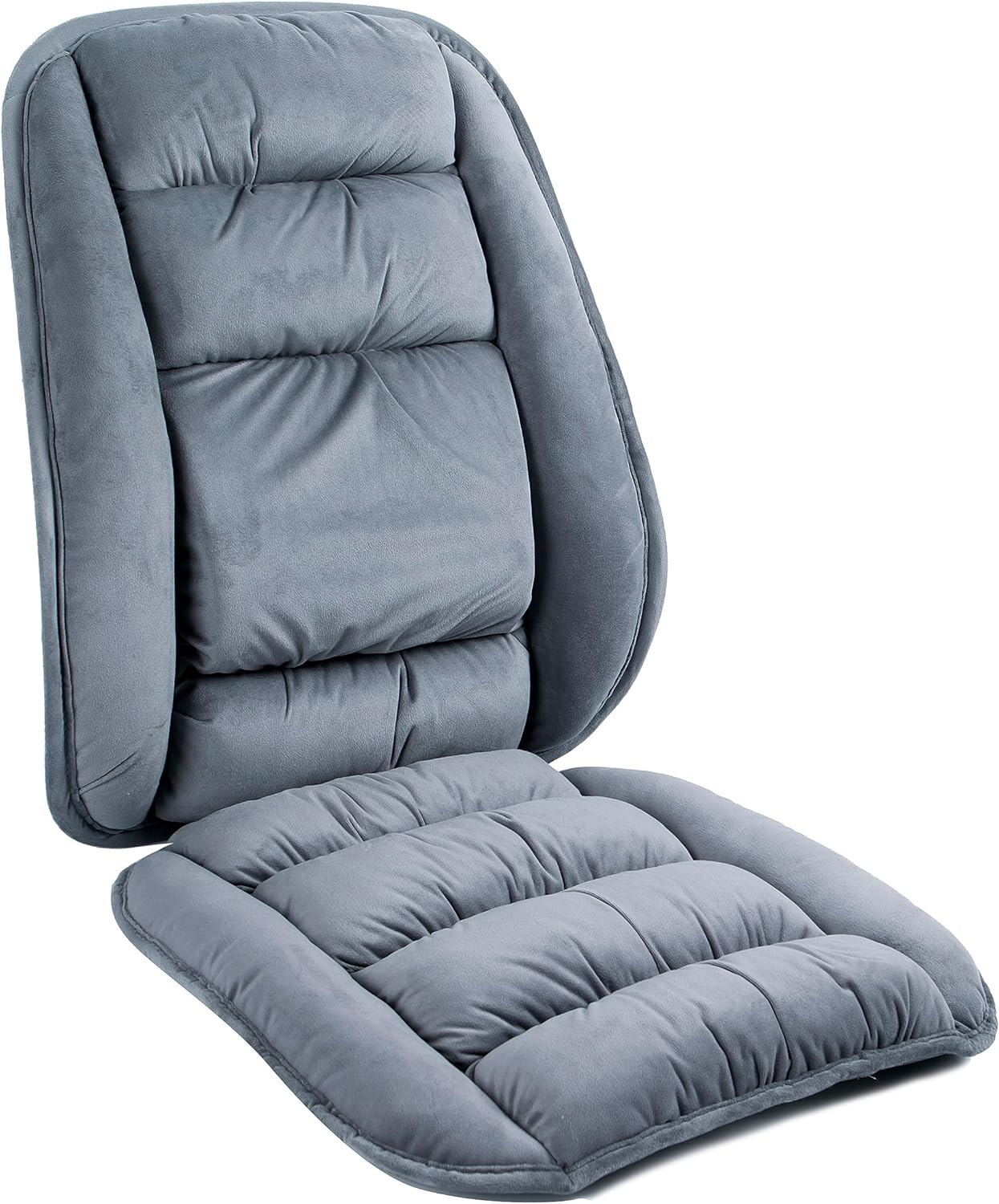 Large Size Orthopedic Chair Lumbar Support Cushion Non-Slip Bottom Coccyx Pads Warm Adjustable Curvature Low Back Pain Relief Lumbar Relax Pillow for Office,Recliners,Sofa and Car image number 4