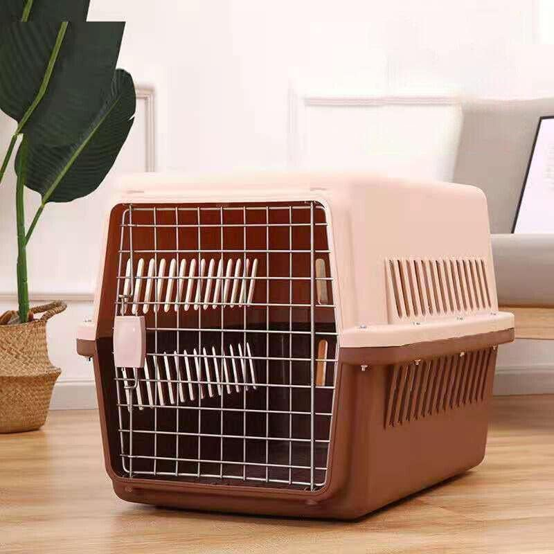 AIMALL Dog Cat Portable Pet Carrier Crate, Airline-Approved Travel Tote Kennel for Small to Medium Pets, Lightweight Design with Ventilation, Durable & Easy to Clean image number 4