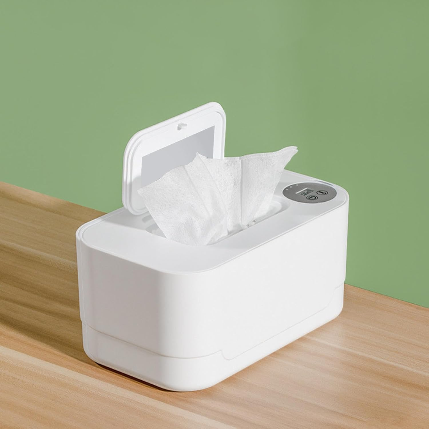 Wipes Holder - Portable Dispenser for Baby | Home Use Wet Wipes Warmer Dispenser | Wet Wipe Warmer | USB Portable Wipes Dispenser for Baby | Large Capacity Travel Tissue Dispensers - Pink image number 4