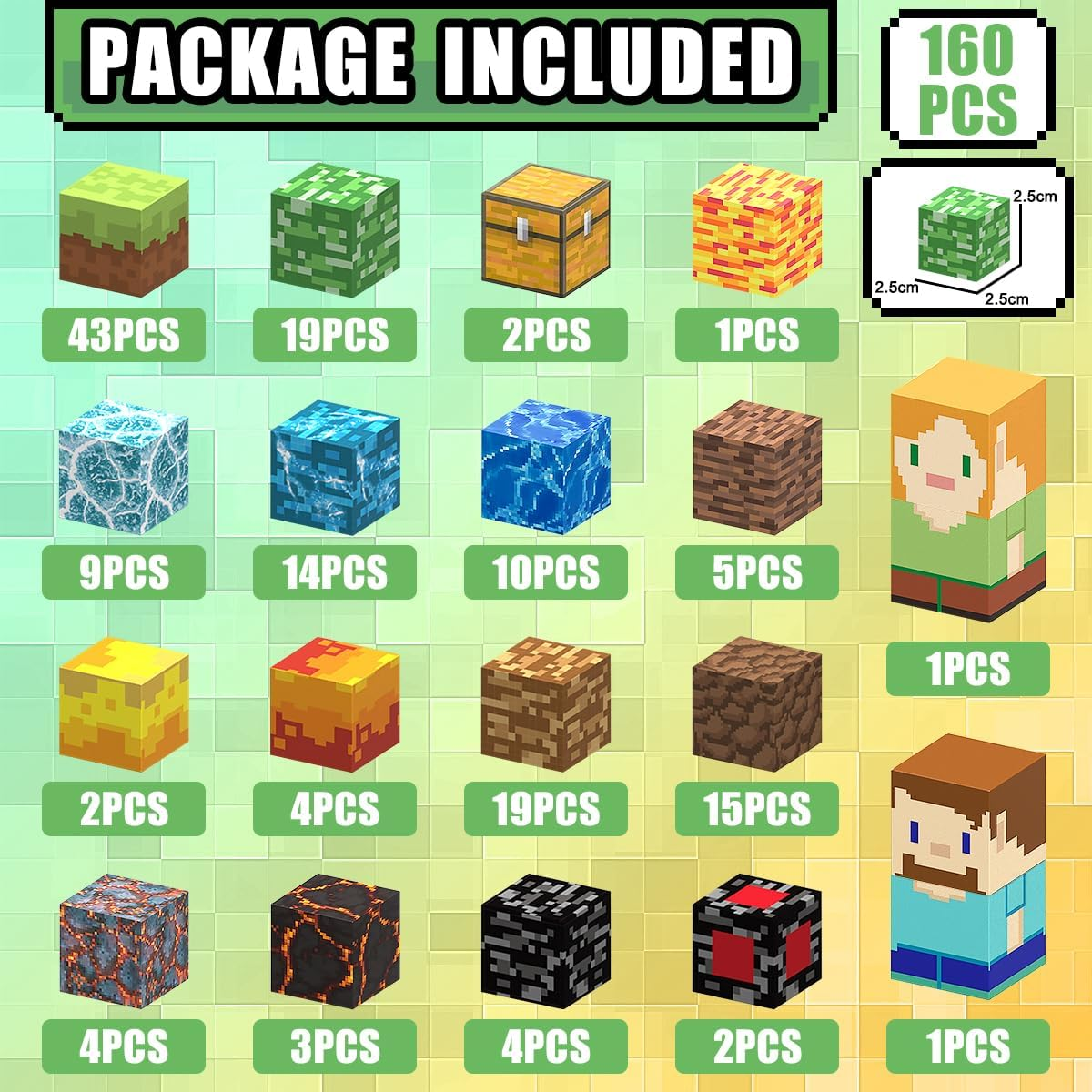 Tukiie 160PCS Magnetic Blocks Set for Kids Aged 3+, 3D Cube Toy Building Set Stacking Construction STEM Educational Sensory Toys for Boys Girls image number 3