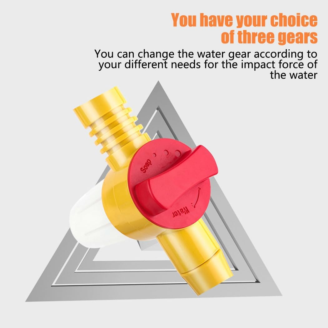 Sunblue Rotating Car Wash Brush, High Pressure Foam Brush with Soap Dispenser & Hose Attachment - Automatic Car Cleaner & Styling Tool image number 2