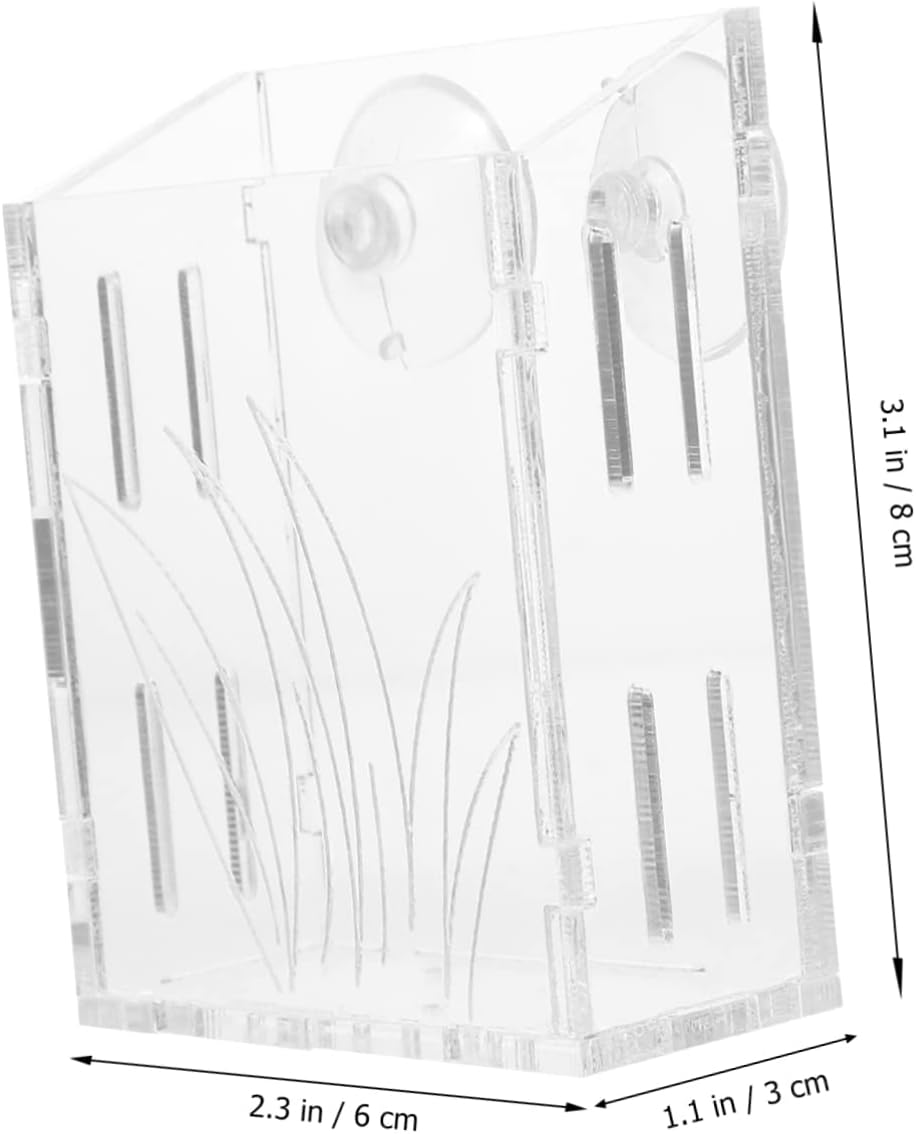 BCOATH Hanging Planter for Aquarium Sturdy Acrylic Planting Cup Fish Tank Plant Holder Aquatic Planting Cup image number 6