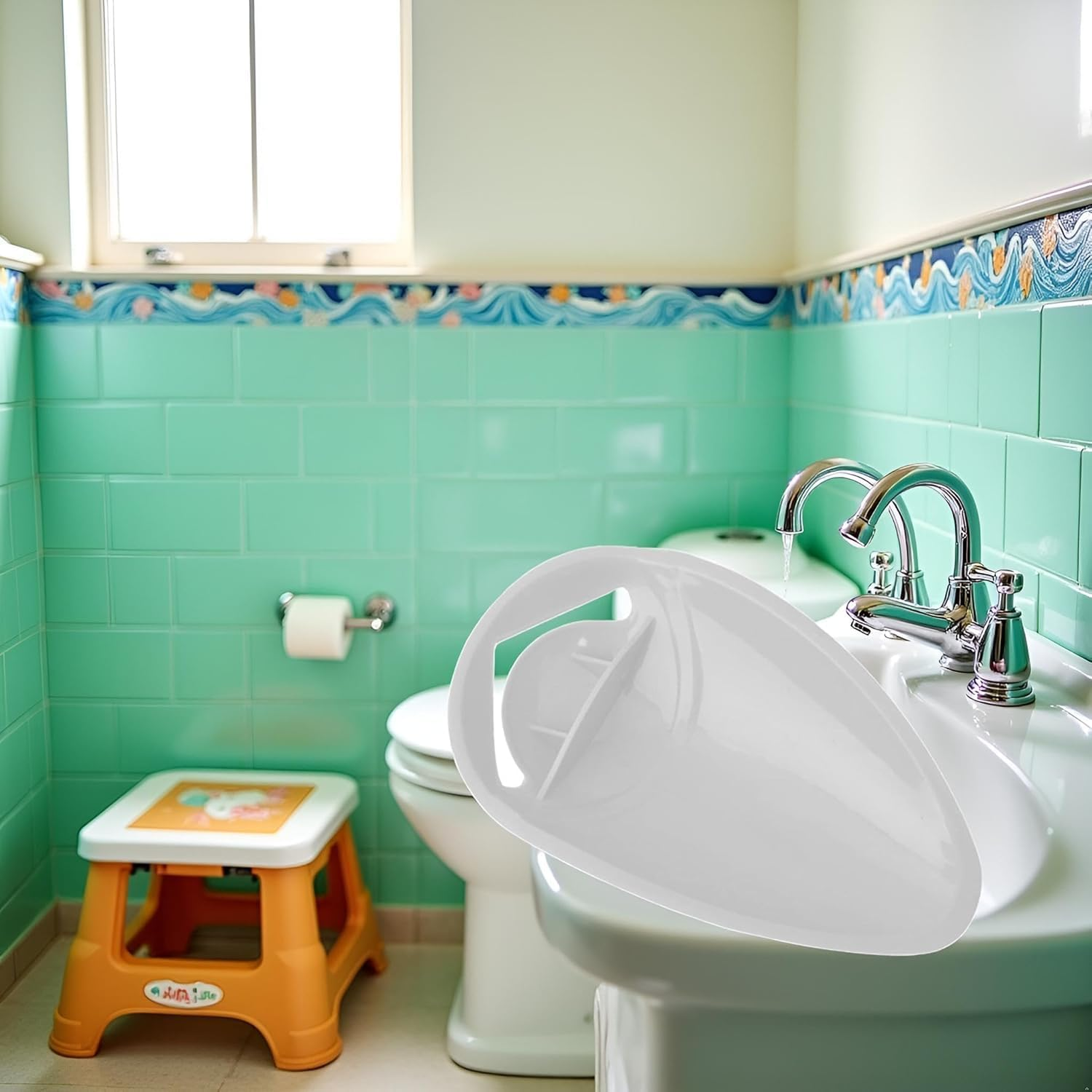 Faucet Extender for Toddlers - Sink Extender for Kids Hand Washing, Bathroom Sink Spout Wash Helper for Children Baby Bathroom Safety Sink Extender for Kids, Faucet Extender for Kids image number 6