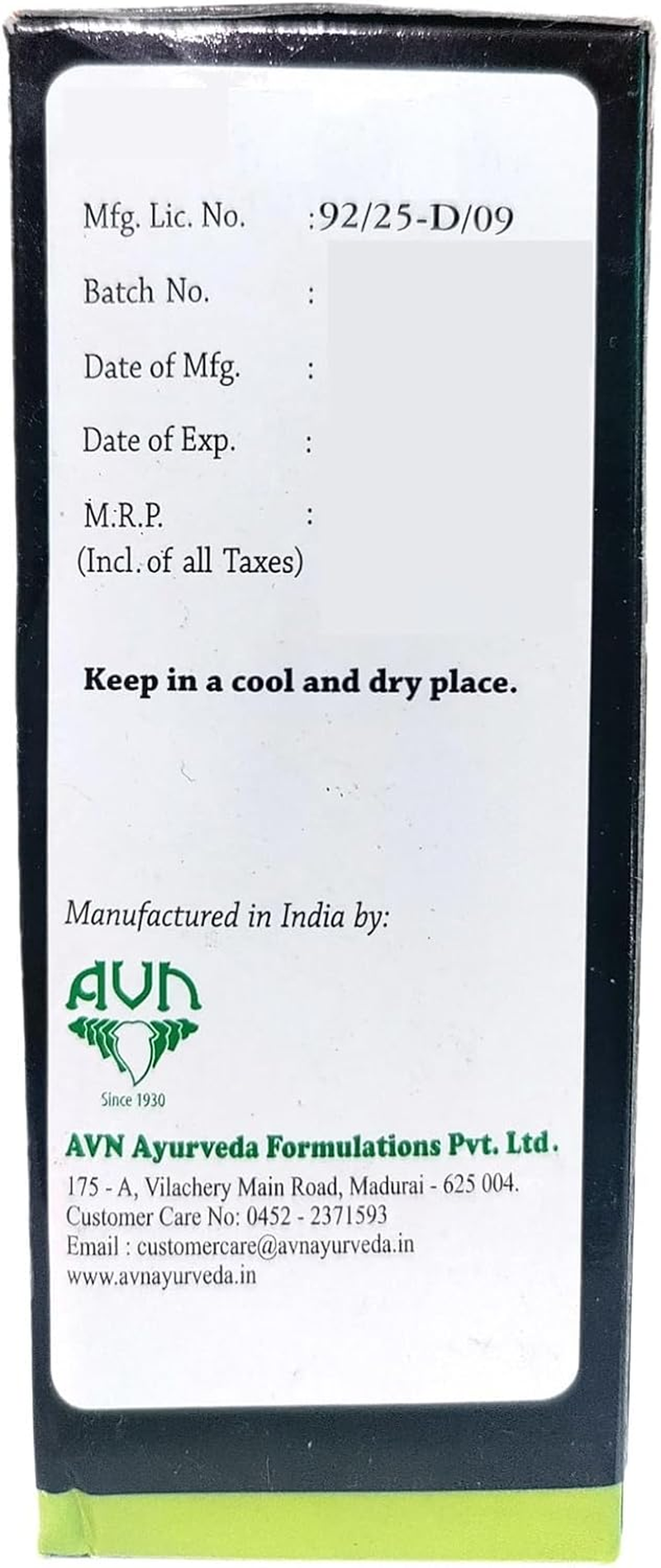 AVN Karkuntal Hair Oil (1 Bottle) (1X200 Ml) image number 6