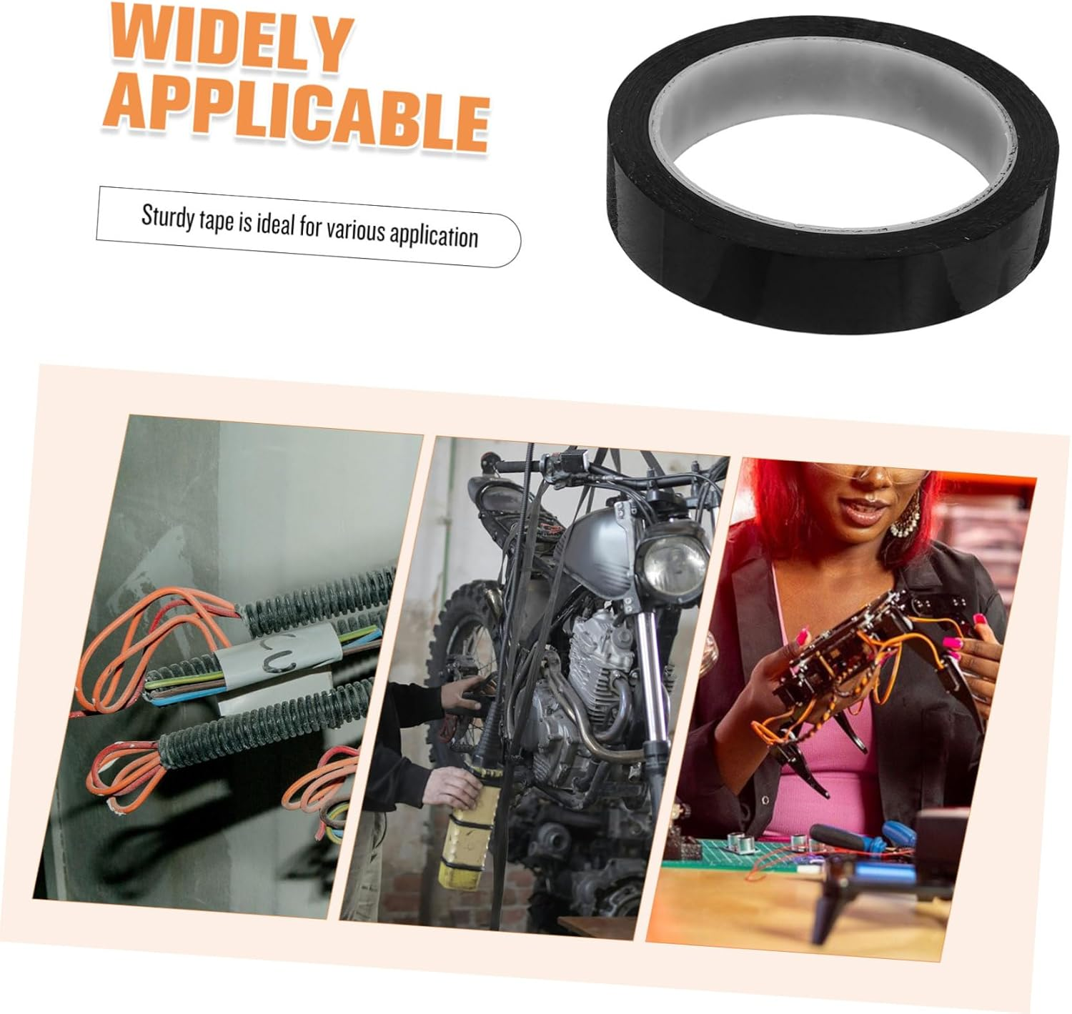 GANAZONO Blackout Light Dimming Tape Heat Resistant Adhesive for LED Light Blocking and Diffusing Removal for Electronics and Window Privacy image number 5