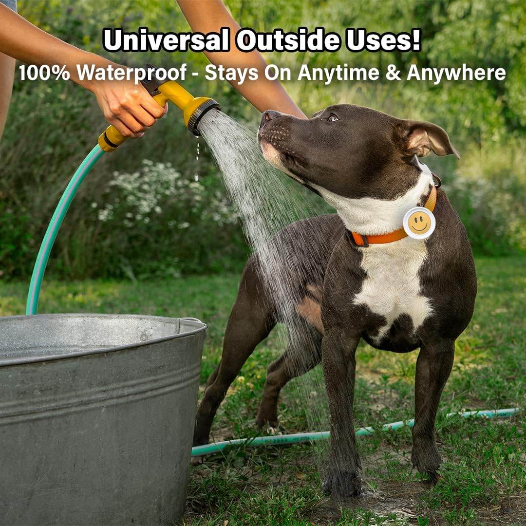 Bug-Off Clip for Dogs [2 Pack] Repels Flea, Tick & Ants for 60 Days, Natural Flea and Tick Repellent Collar [Made in Korea] Aegis by KN FLAX (Basketball & Smile) image number 5