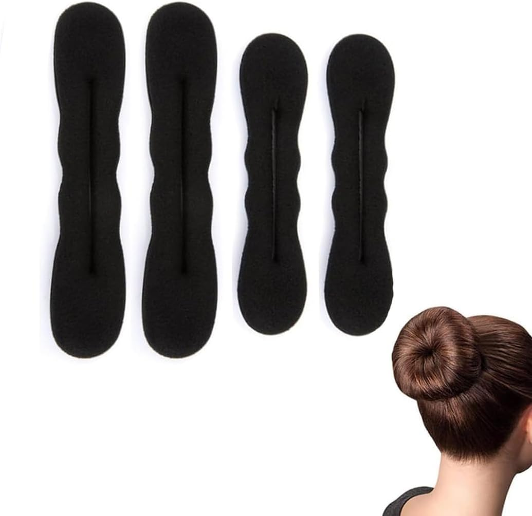 Pack of 4 Bun Maker, Pillow Top Hair Stylist, Hair Plate Maker, Bun Maker, Magic Bun image number 2