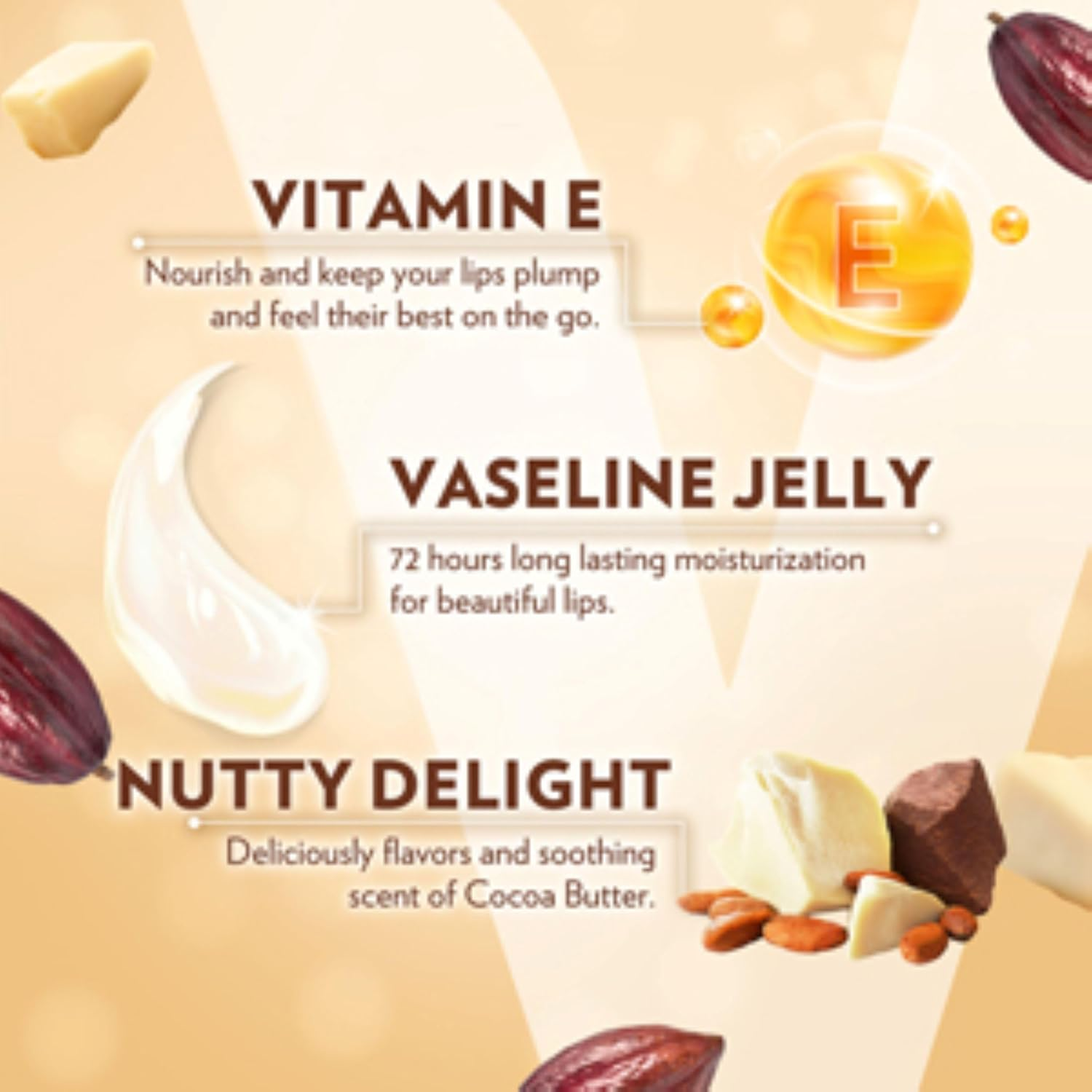 Vaseline Lip Therapy, Cocoa Butter 0.25 Oz image number 4