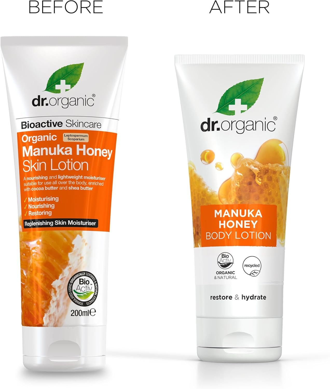 Dr Organic Manuka Honey Lotion, Moisturising, Dry Skin, Mens, Womens, Natural, Vegetarian, Cruelty-Free, Paraben & Sls-Free, Organic, 200Ml, Packaging May Vary image number 5