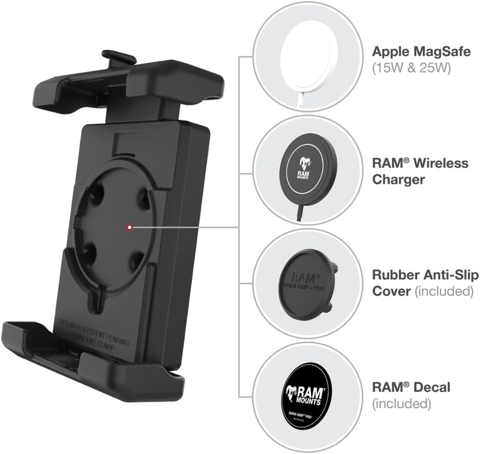 RAM Mounts RAM-HOL-PD7U Quick Grip Pro Cradle Holder (L) without Ball image number 3