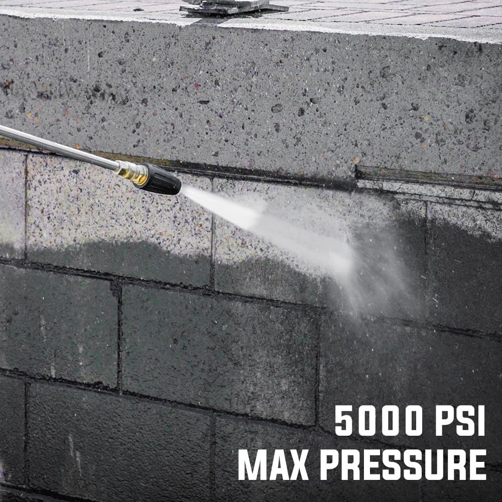 JET-USA Turbo Head Nozzle for High Pressure Washer Cleaner Standard 1/4 Inch BSP Quick Connect Max 5000PSI Pressure image number 4