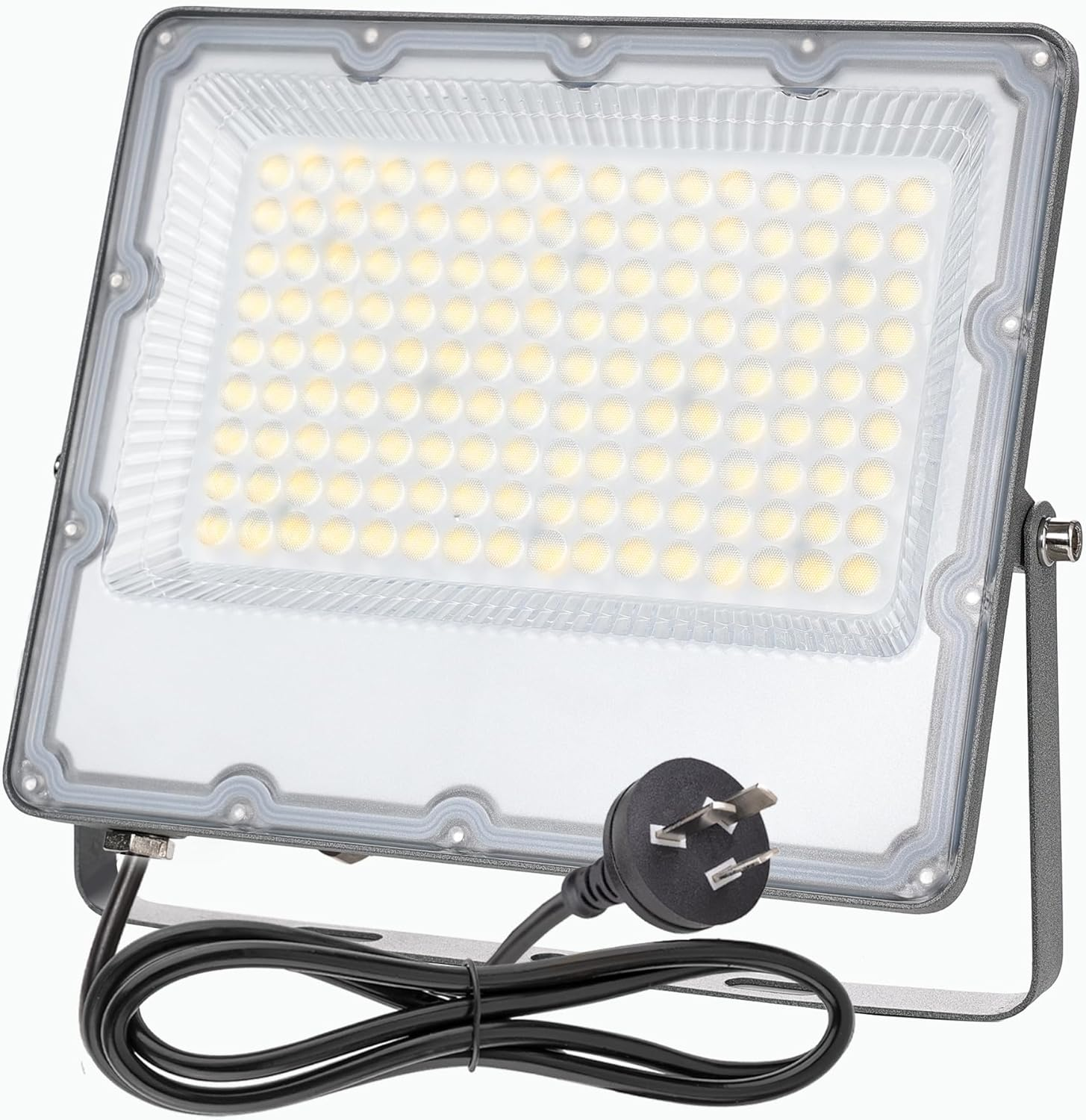 MEEKBOS 100W LED Flood Lights Outdoor, 10000LM Bright 6500K Daylight White, IP66 Waterproof Exterior Security Lights for Yard, Garage, Backyard, Driveway image number 1