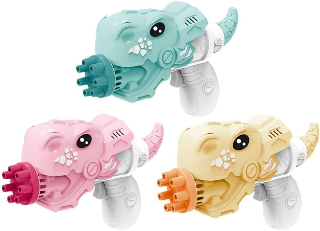 Automatic Bubble Maker for Kids - Indoor and Outdoor Party Toy (Dinosaur Bubble Gun) image number 1