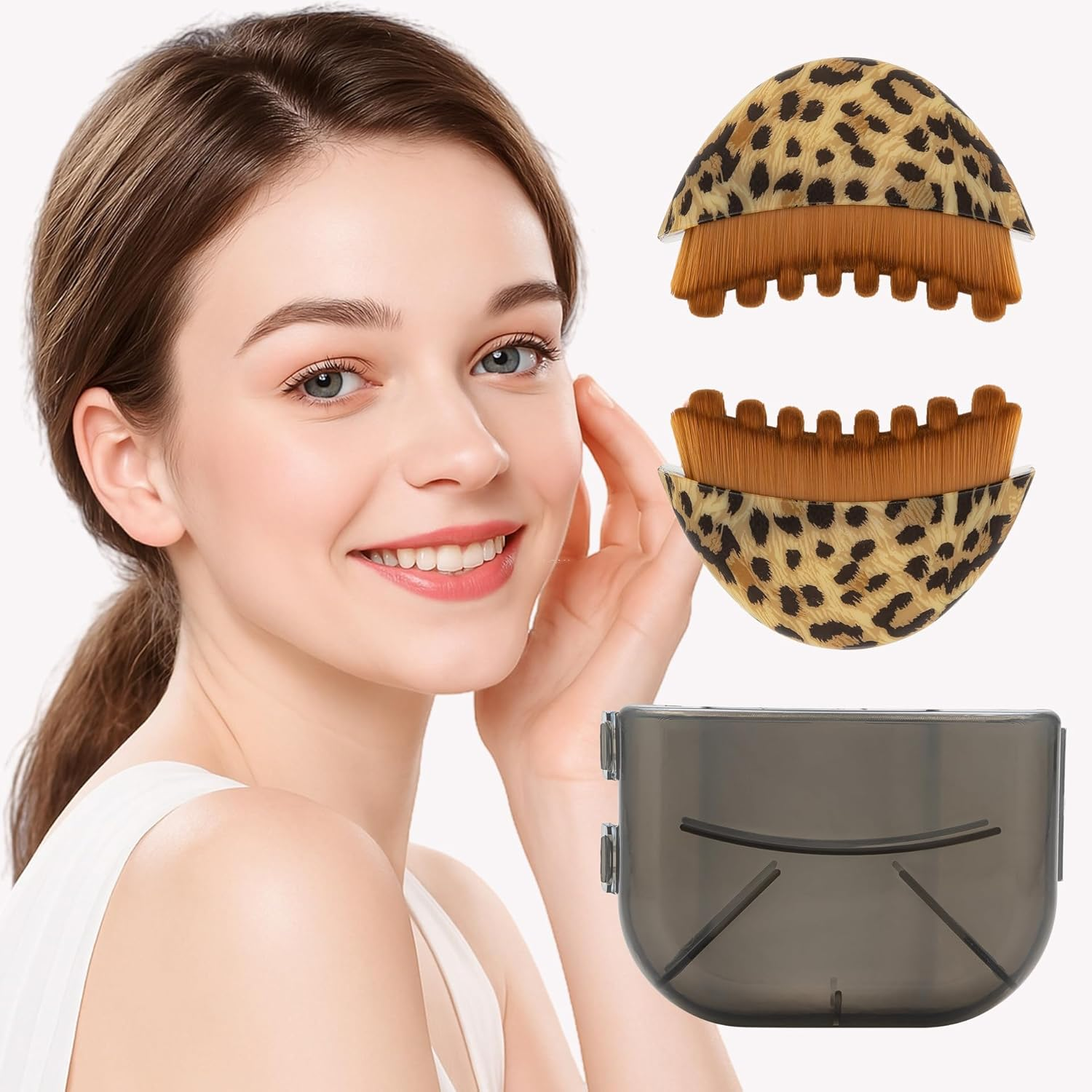 Valentine'S Day Gift 2-Pack Lymphatic Contour Face Brush &ndash; Facial Lymphatic Drainage Massager for Eye & Neck Care, Chin & Jawline Sculpting Tool, Ergonomic Gua Sha Brush for Skincare Absorption image number 6