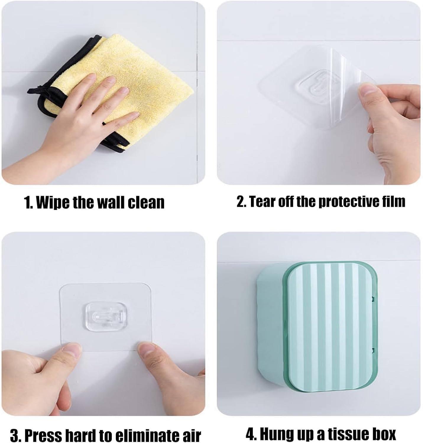 Baby Wipes Dispenser,Case for Toilet Tissue Paper | Sealable Multifunctional Dustproof Wipes Dispenser for Nursery Car Makeup Kitchen Toilet Diaper Travel Bathroom Table - Green image number 3