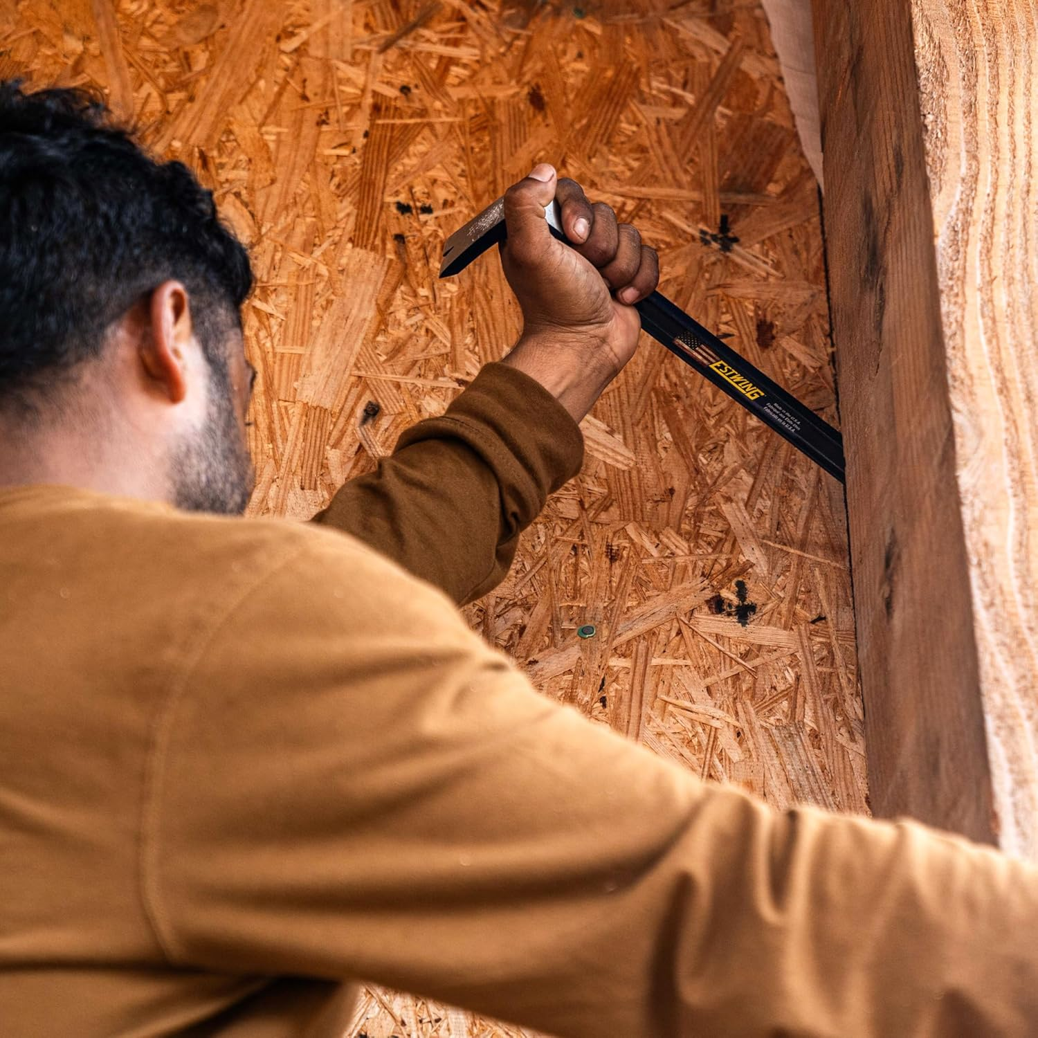 ESTWING Nail Puller - 18" I-Beam Pry Bar with Extreme Leverage Design & Forged Steel Construction - PB-18