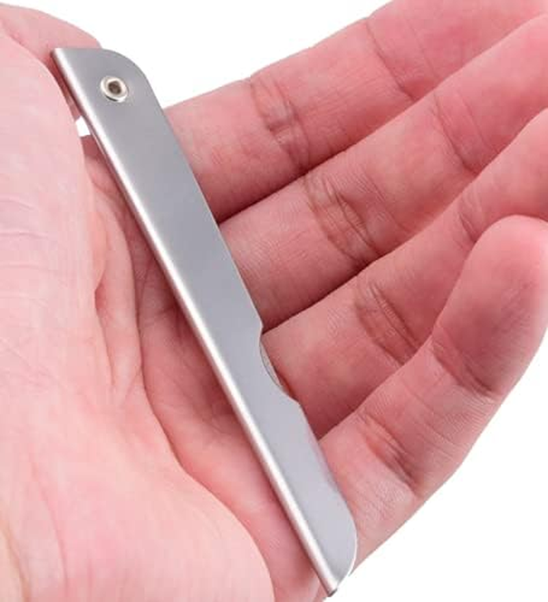 WOIWO 5PCS Stainless Steel Nail File Creative Knife Folding Nail File Manicure Care Tool image number 2