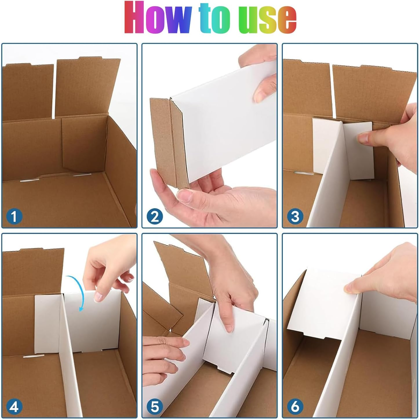 WADY 3200Count Trading Card Storage Box with Lid, Storage Case, Magic Keeper, Trading-Card Storage Box, 4-Row Corrugated Board Box Organizer for Tcg/Magic/Mtg Storage and Collection image number 5