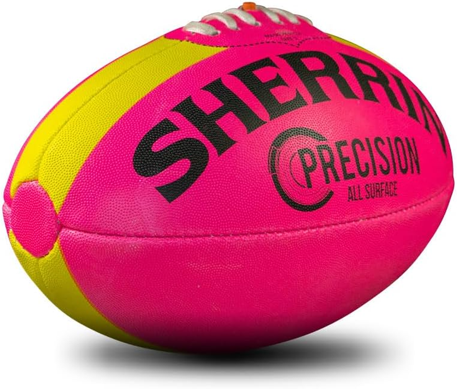 Sherrin Precision Synthetic Football, Pink, Size 2 image number 1