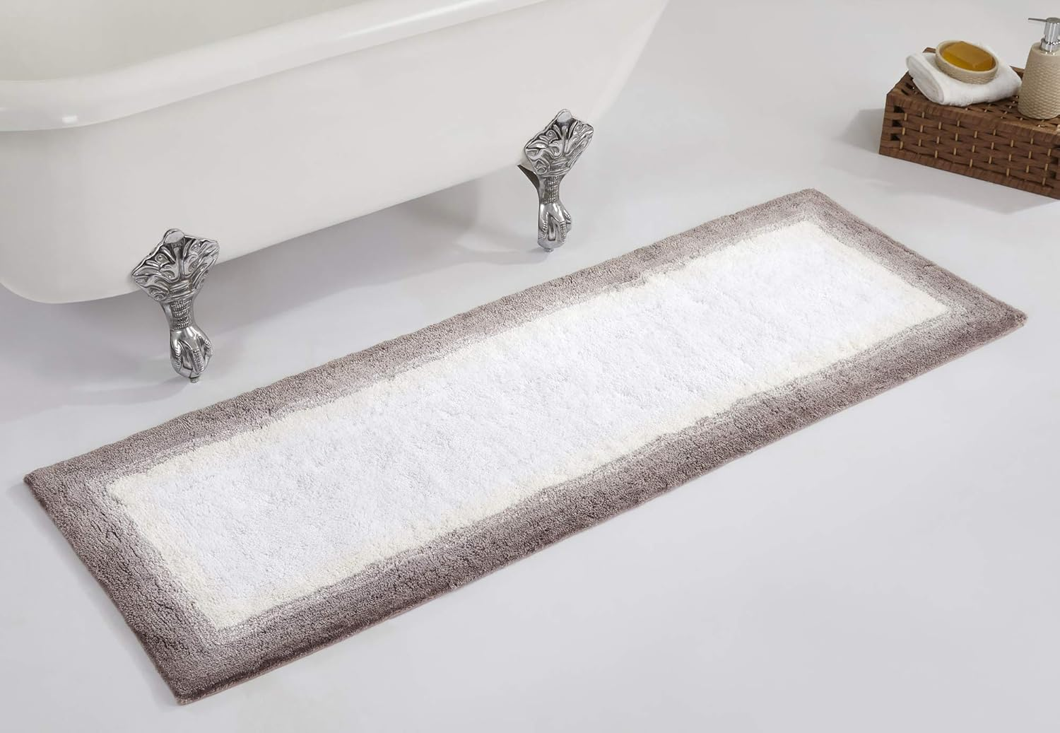 Better Trends Torrent Collection Is Ultra Soft, Plush and Absorbent Tufted Bath Mat Rug 100 Percent Cotton in Vibrant Colors, 30" Round, Turquise