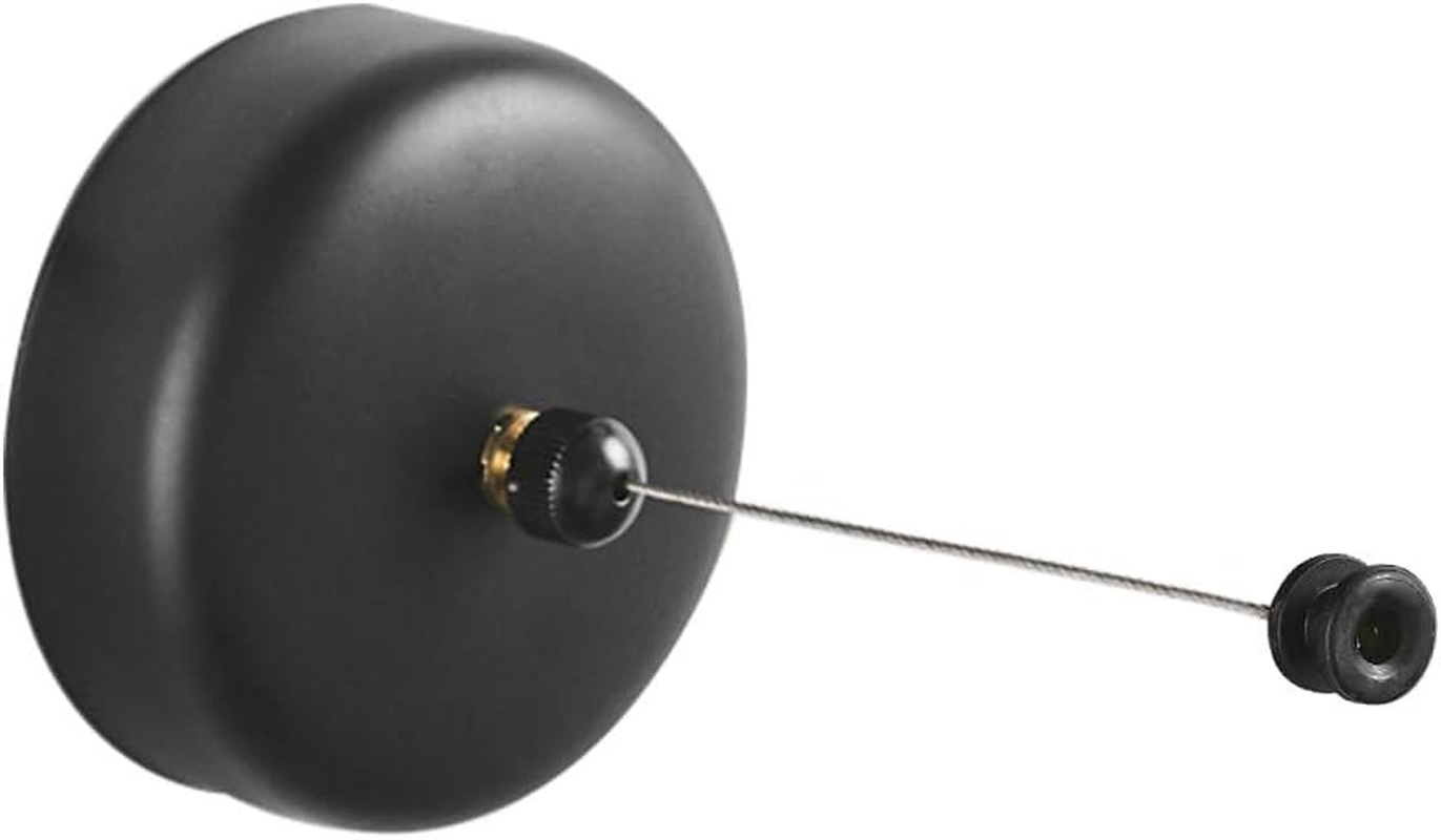 Besy Retractable Clothesline SUS304 Stainless Steel Clothes Dryer with Adjustable Stainless Steel Rope String Hotel Style Heavy Duty,9.2 Feets,Golden Finish, round Style