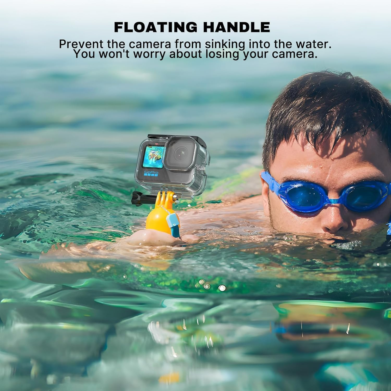 Zarmanuae 196FT/60M Underwater Waterproof Case Accessories Kit for Gopro Hero 13 12 11 10 9 Black, Protective Housing Dive Kit with Float Handle Silicone Sleeve Lens Cap Filters Anti-Fog Inserts