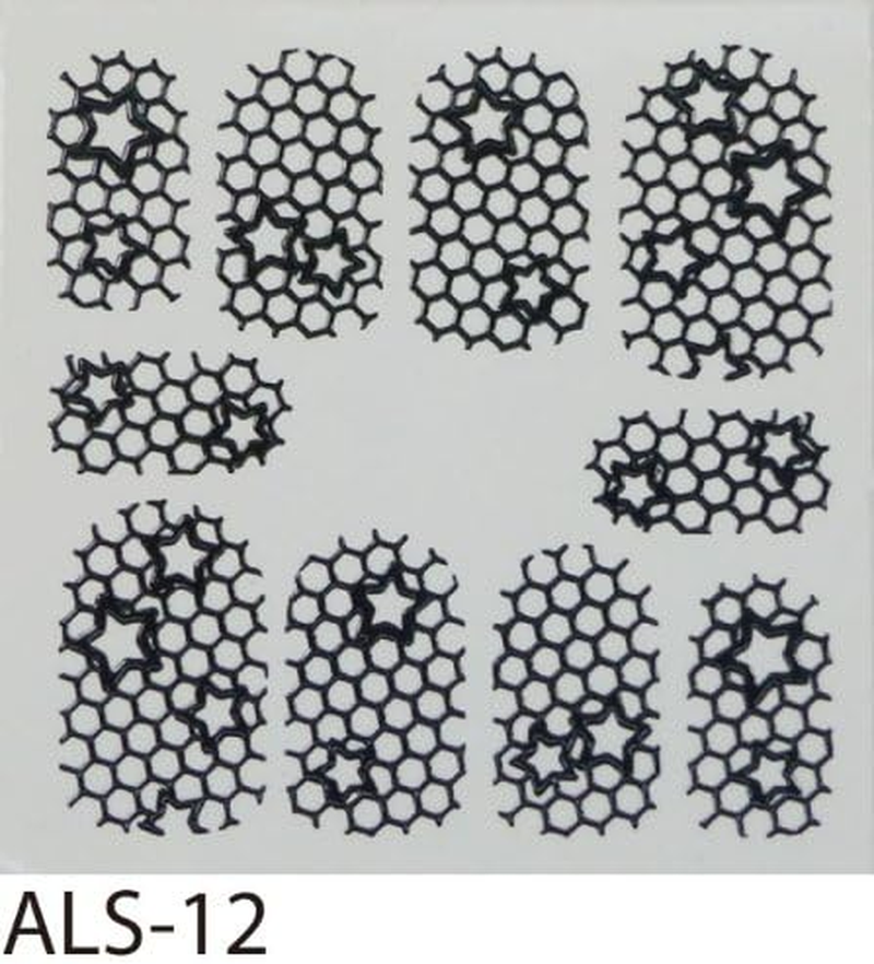 Beauty Nailer Nail Sticker Mesh Lace Seal ALS-12 image number 1