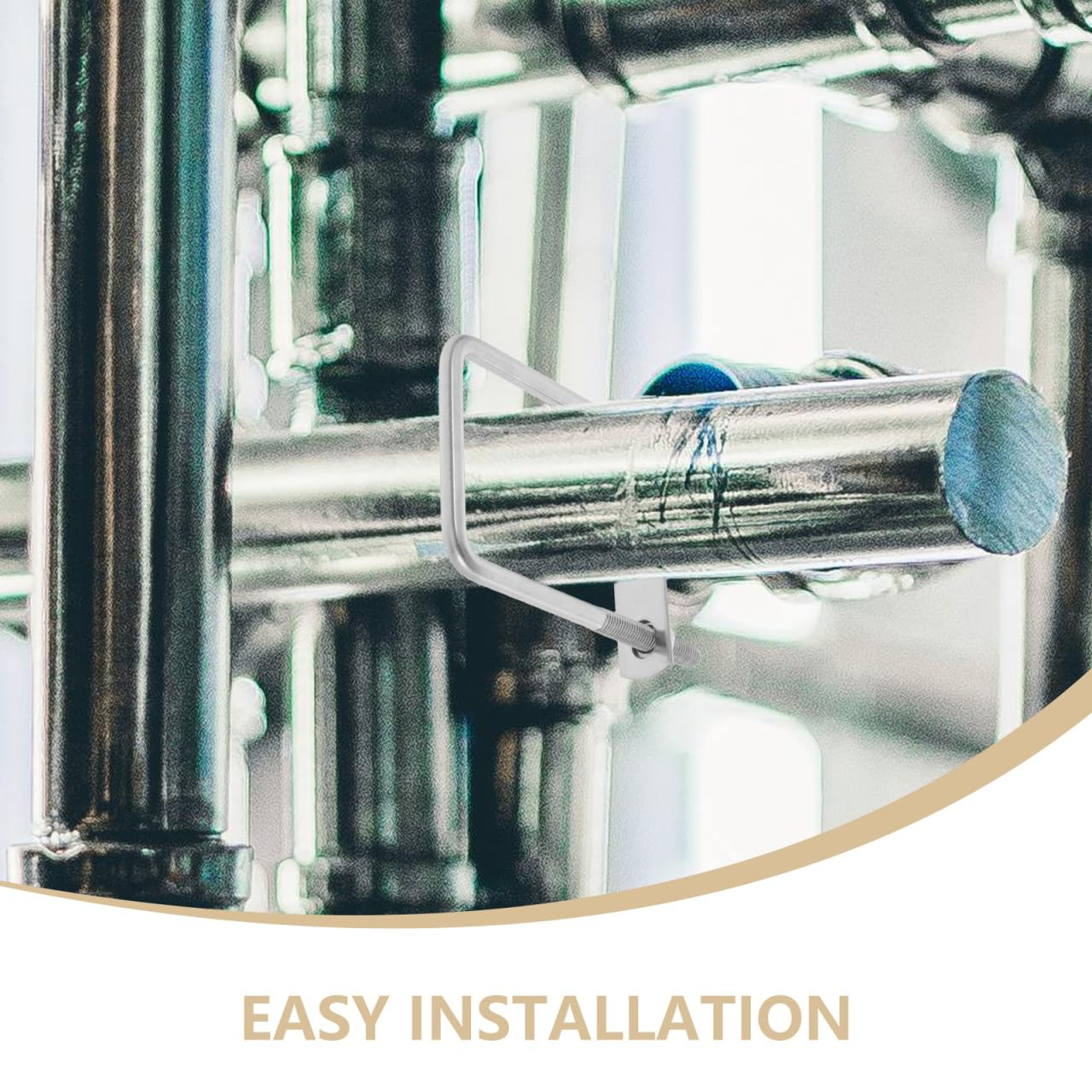 Operitacx Square U-Bolt, 2.4 * 4.7In Heavy Duty Stainless Steel U Bolt with Nuts & Plate for Wood, Sailboat Trailers, Tube, Industrial Supplies image number 6