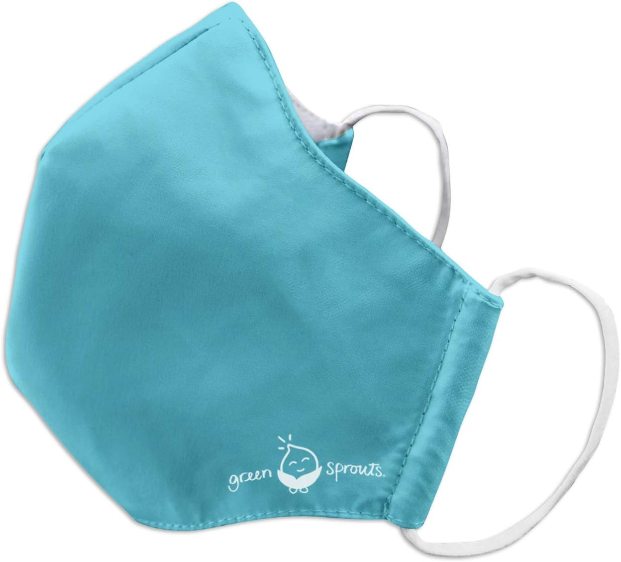 Green Sprouts Reusable Face Mask for Youth/Adult-Aqua, Aqua, Small image number 1