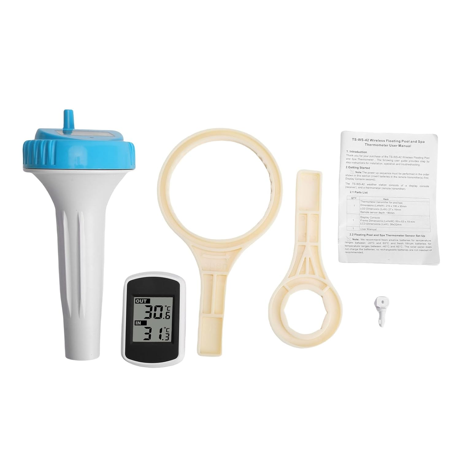 Zerodis Fish Tank Thermometer Floating Easy Read, Wireless Pool Thermometer Digital Water Temperature Gauge Pool Floating Indoor Outdoor for Swimming, Spa, Hot Tub, image number 2